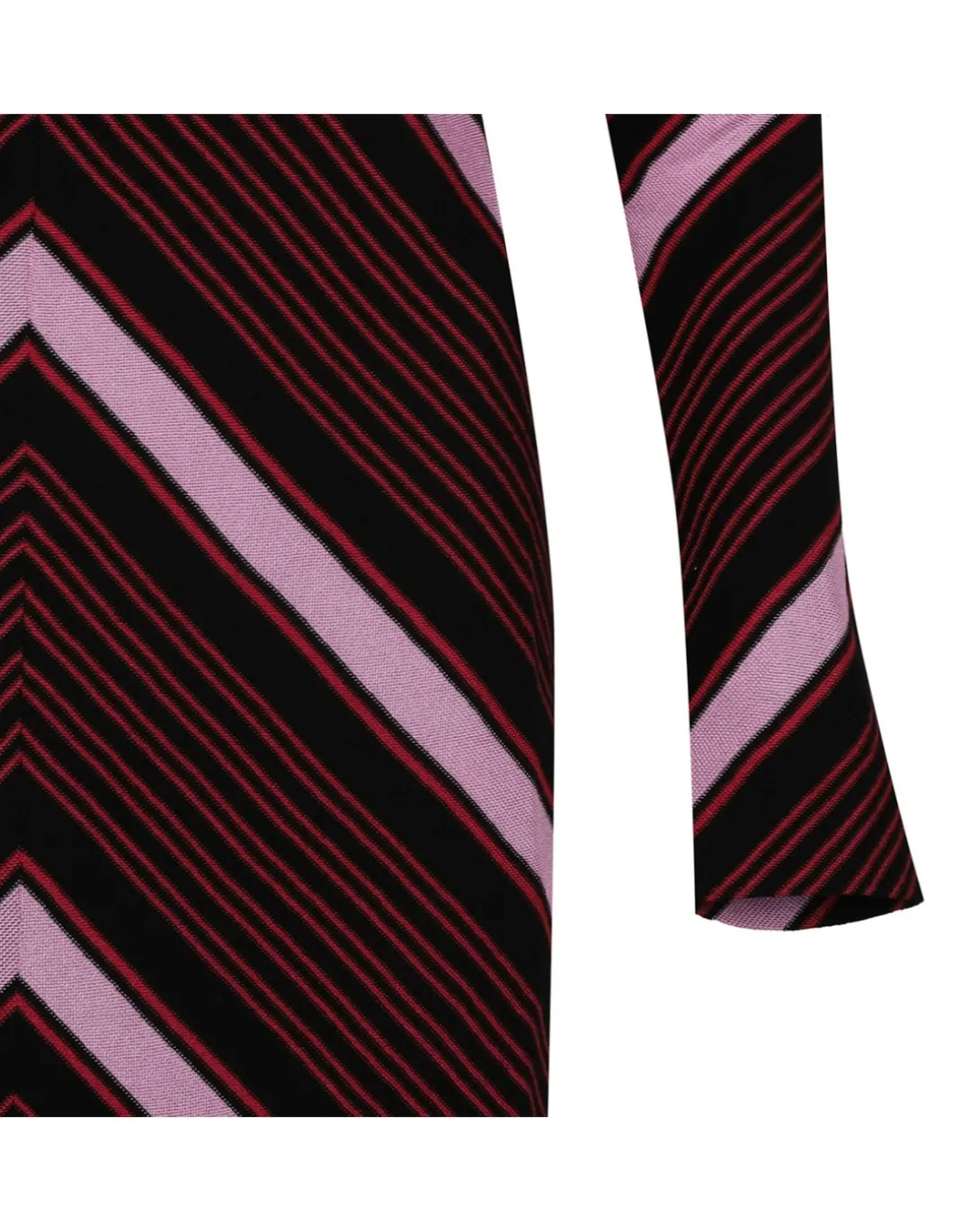 Chevron knit maxi dress