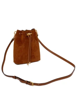 Chinch suede mini bucket bag