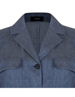 Cinched denim jacket
