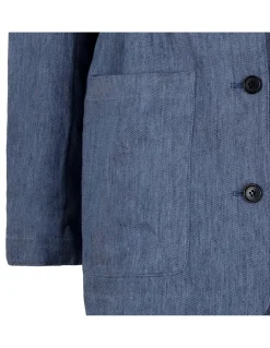 Cinched denim jacket