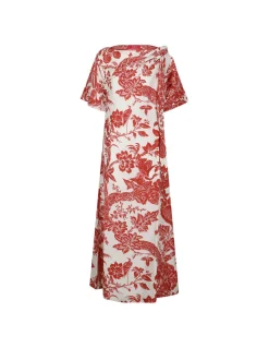 Cleta silk long dress