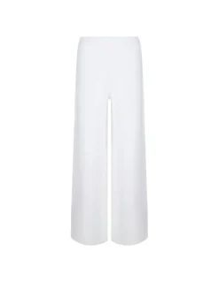 Cream white knit pants