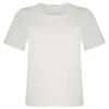 Cream white viscose blend top