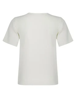 Cream white viscose blend top