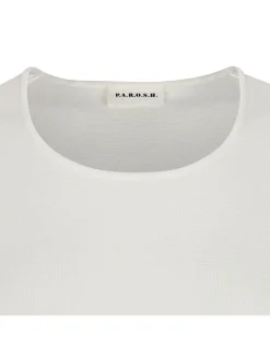 Cream white viscose blend top