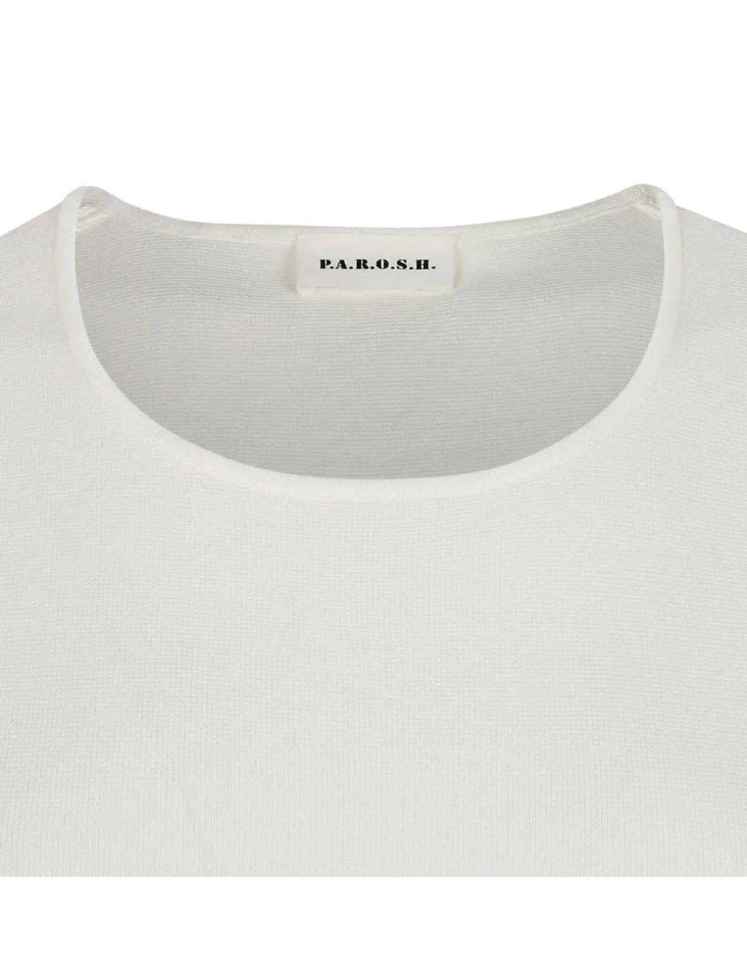 Cream white viscose blend top