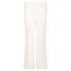Cropped flared denim jeans