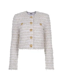 Cropped tweed jacket