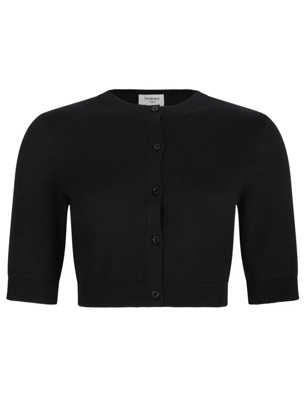 Cropped wool cardigan