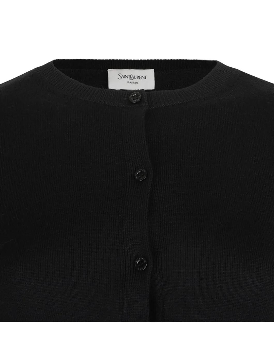 Cropped wool cardigan