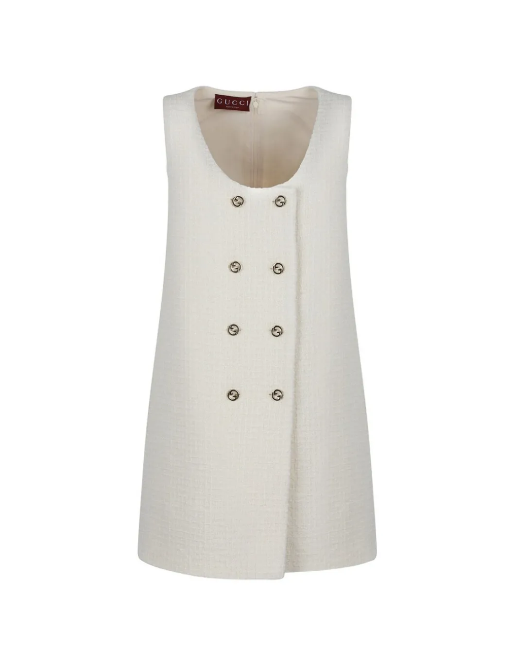Damier bouclé mini dress