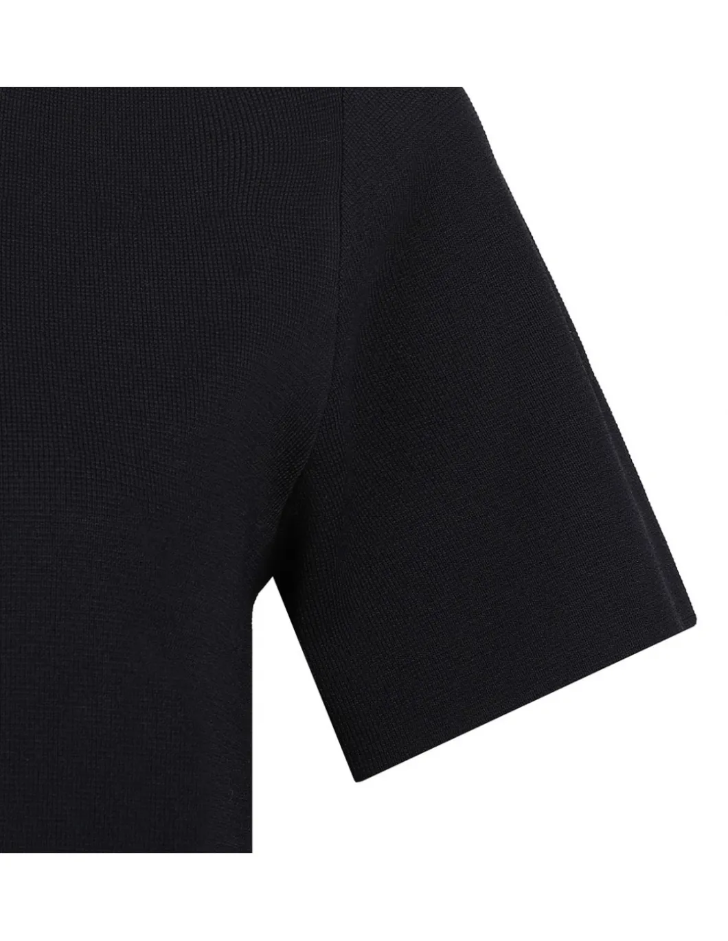 Dark blue viscose blend top