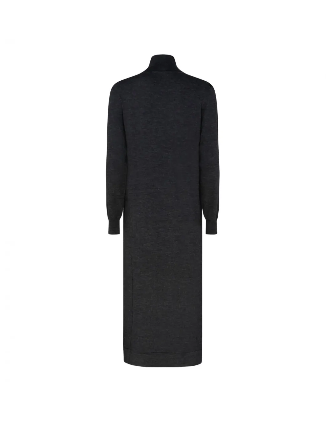 Dark gray knit wool blend dress