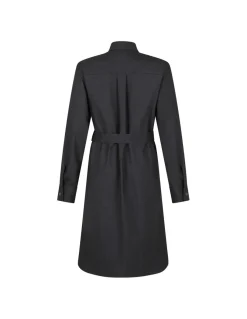Dark gray shirt dress