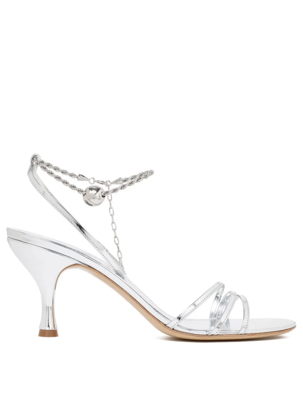 Denise 70 silver sandals