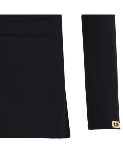 Draped jersey top