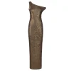 Drop shoulder gown