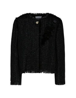 Embroidered cropped jacket
