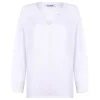 Evy white linen top