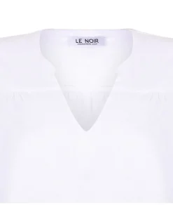 Evy white linen top