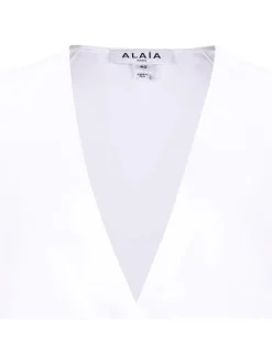 Flared poplin shirt