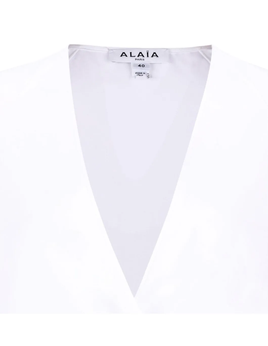 Flared poplin shirt