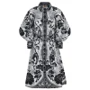 Flower leopards off-white mini dress