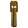 Galena silk lurex gown