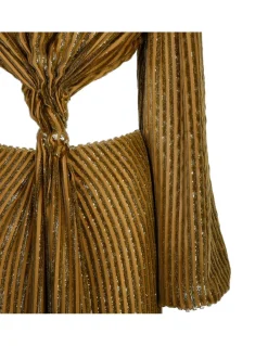 Galena silk lurex gown