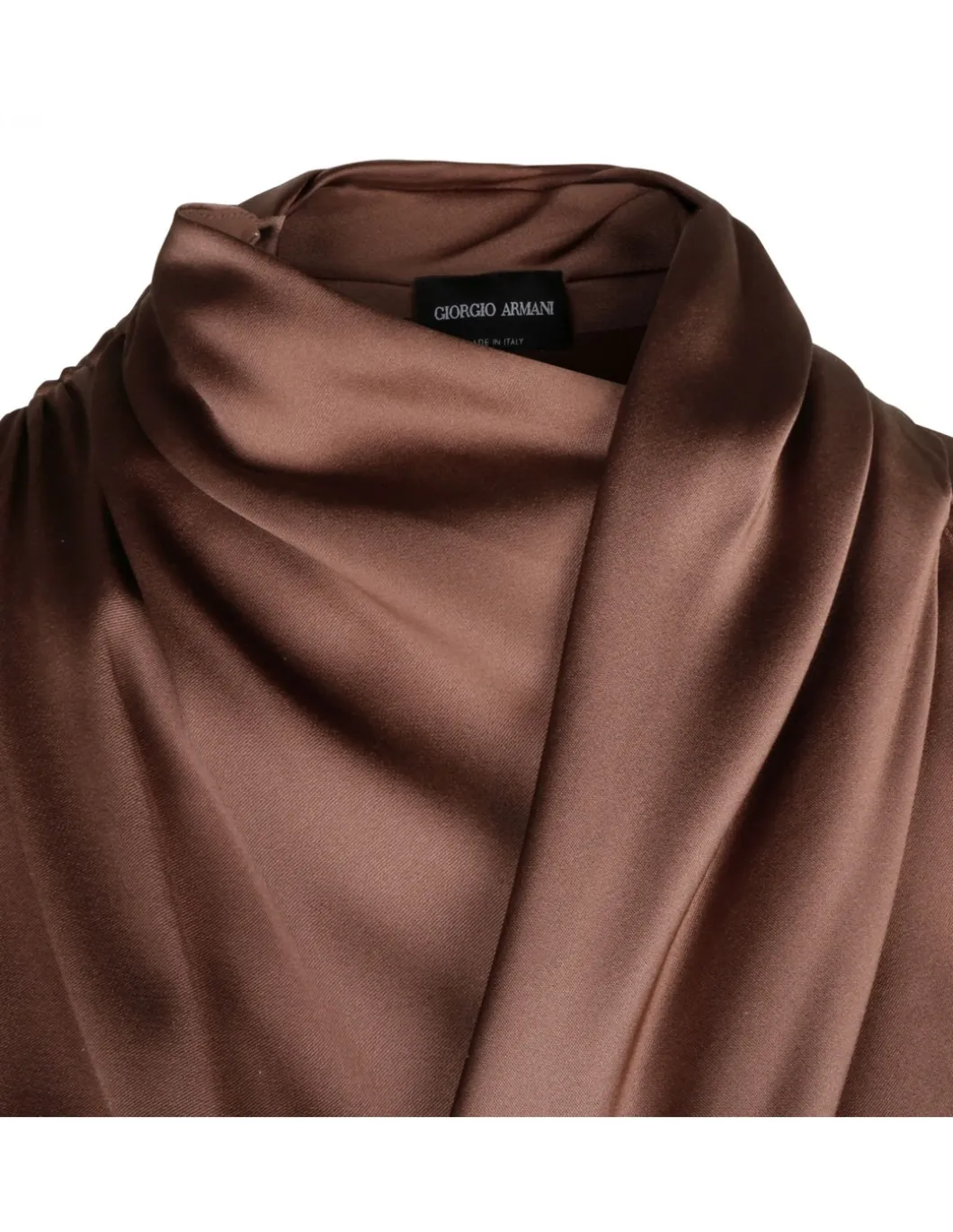 Gathered silk top