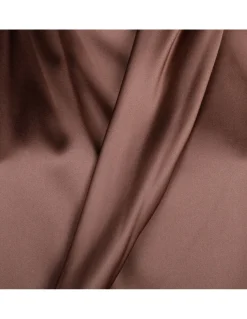 Gathered silk top