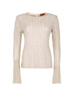 Gold and cream sweater