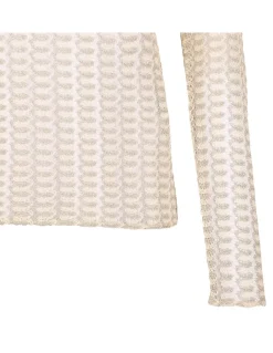 Gold and cream sweater