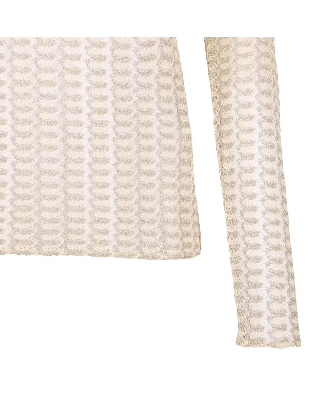Gold and cream sweater