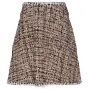 Gold tweed skirt