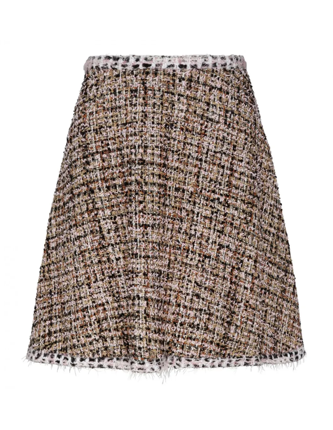 Gold tweed skirt