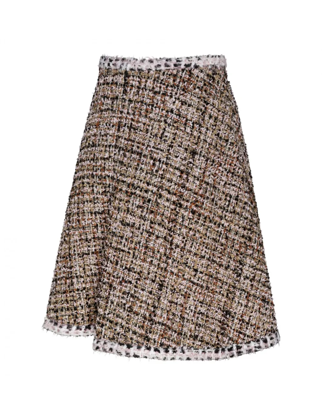 Gold tweed skirt