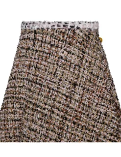 Gold tweed skirt