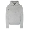 Gray fleece hoodie