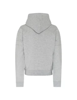Gray fleece hoodie