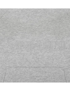 Gray fleece hoodie