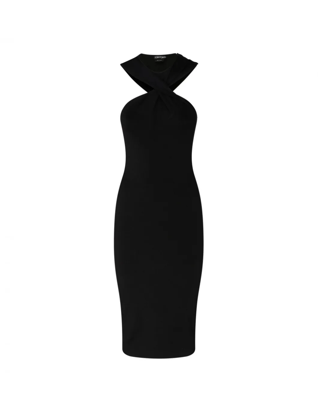 Halterneck knit dress
