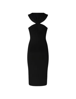 Halterneck knit dress