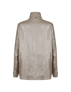 Iridescent linen jacket