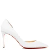 Iriza 85 white nappa pumps