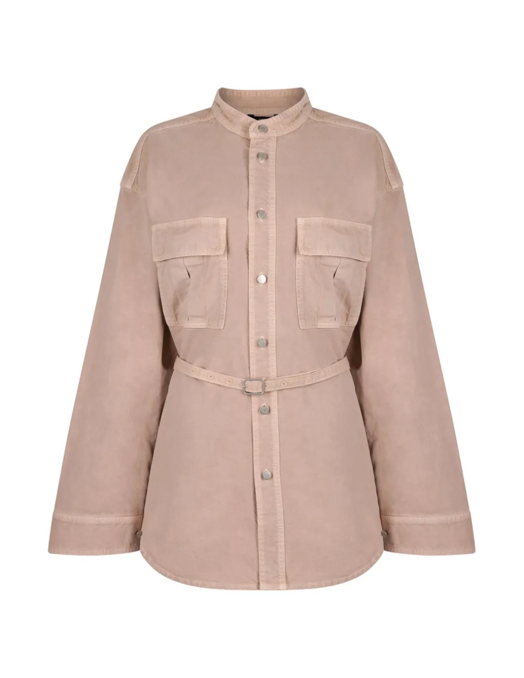 Ivonne twill denim safari jacket