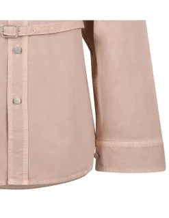Ivonne twill denim safari jacket