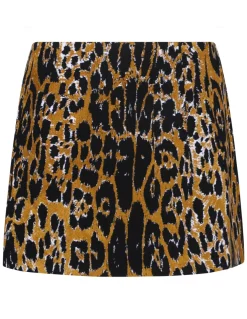 Jacquard mini skirt