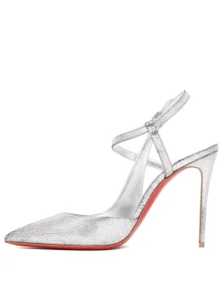 Jenlove laminated leather pumps