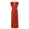 Joya burnt orange dress